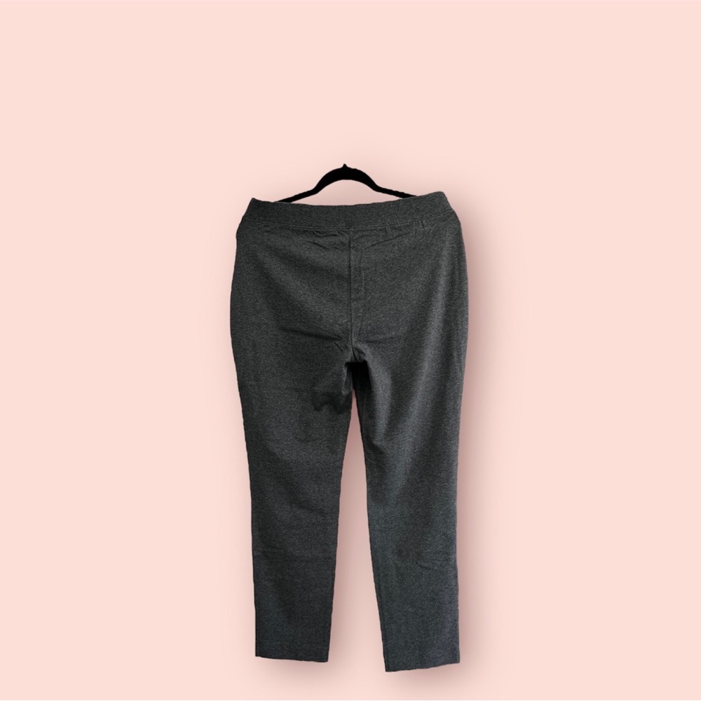 TALBOTS Cotton Deep Dove Grey Heather Leggings - Picture 2 of 5